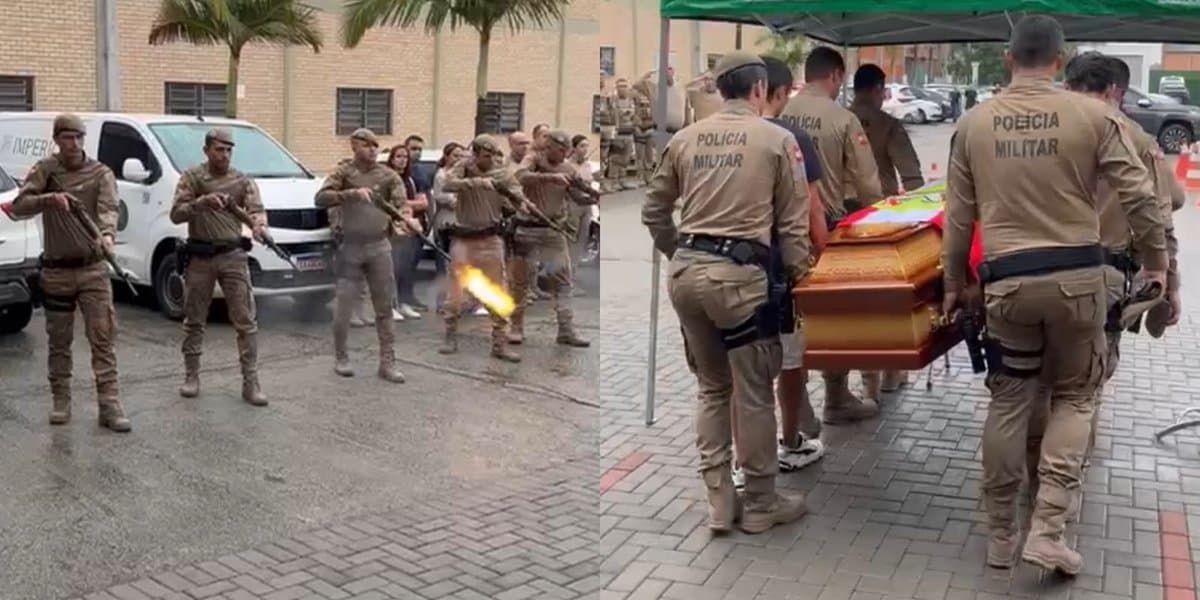 “Pai presente e amigo leal”: despedida de sargento da PMSC é marcada por comoção em SC