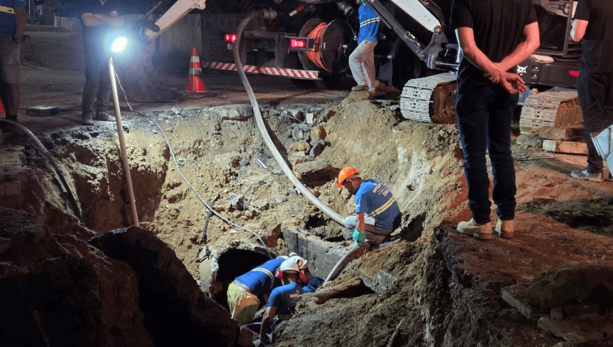 Reparo concluído, mas água ainda não chegou para todos em Itajaí e Navegantes