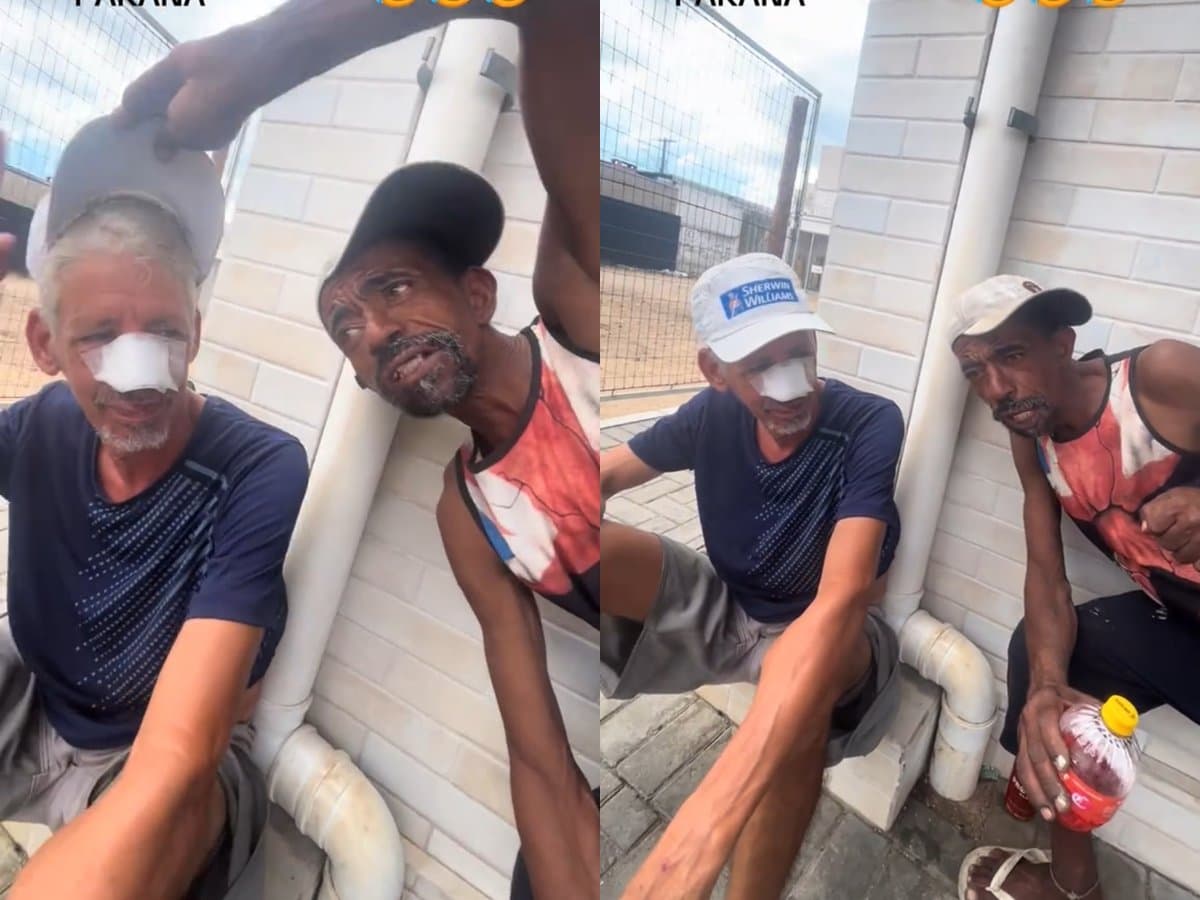 Morador de rua de Tijucas vira “repórter” e para as redes: “é o Gil Gomes”