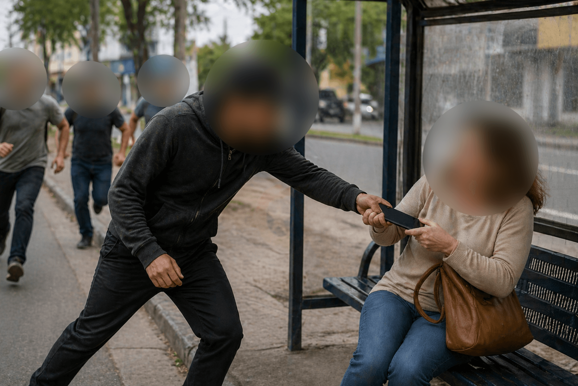 Homem aborda mulher sozinha em ponto de ônibus, rouba celular com ameaças e é preso em Itajaí