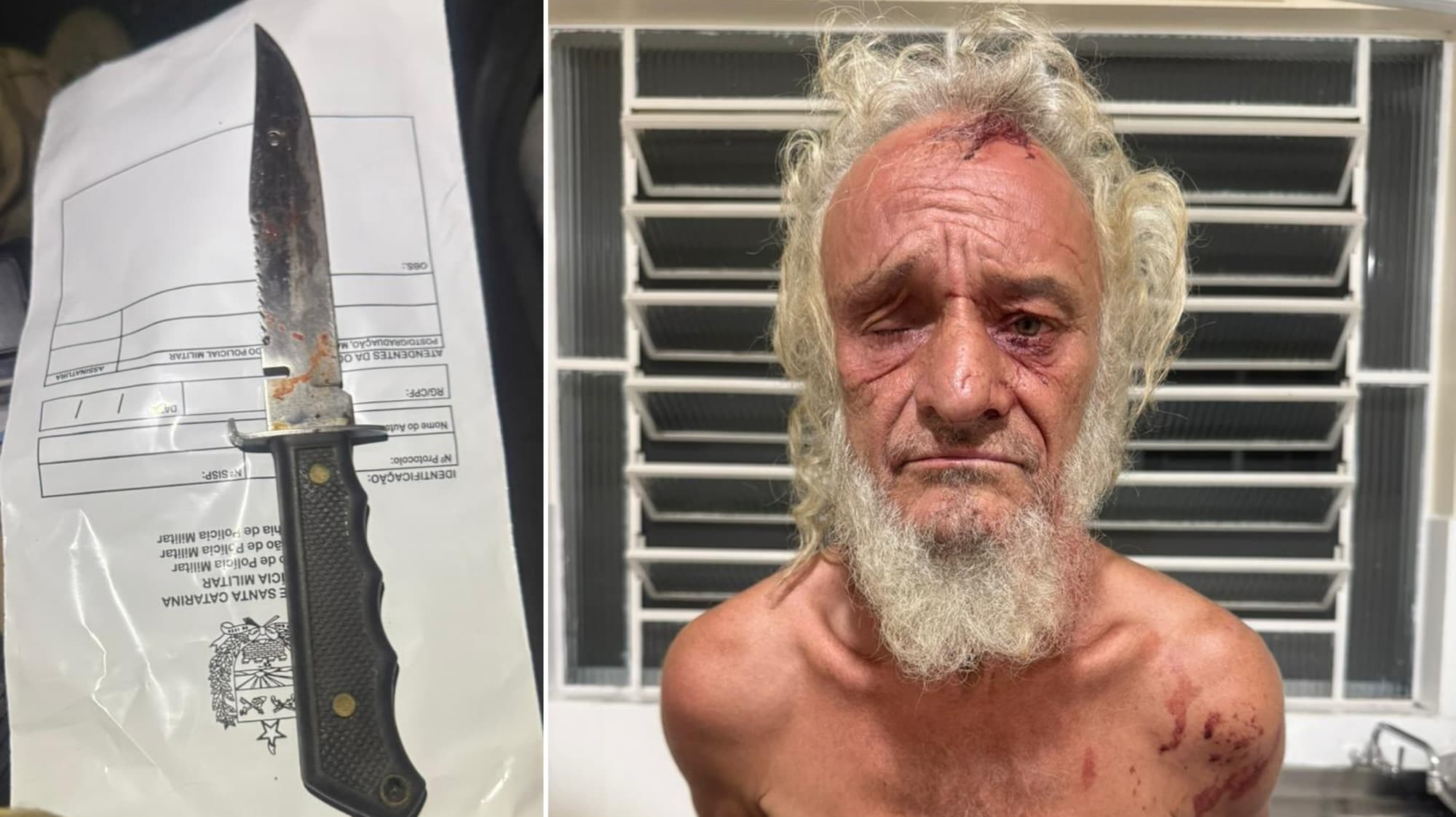 Homem esfaqueia vizinho e é preso dentro de caixa d”água em Tijucas