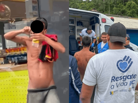 Usuário gravado consumindo crack no Centro de Balneário Camboriú é internado involuntariamente