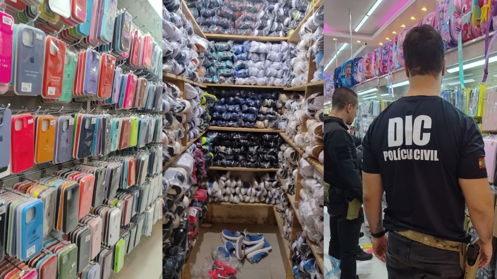 “Mais de R$1 milhão em produtos”: Operação “Barba Ruiva” mira pirataria e apreende mercadorias ilegais em SC