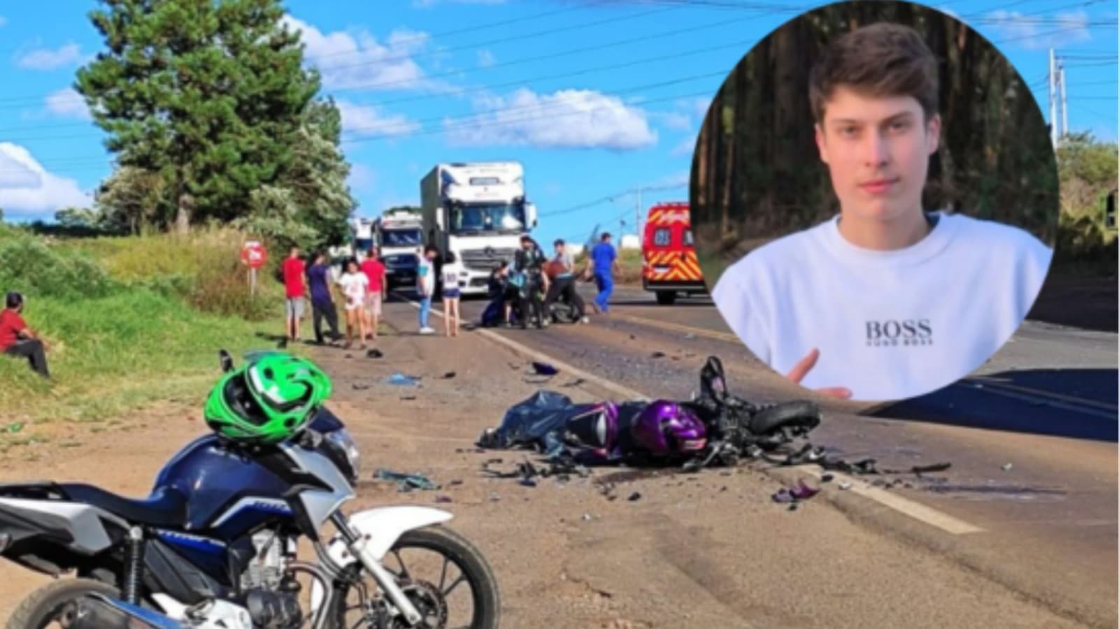 Identificado motociclista de 19 anos que morreu em grave acidente na BR-282 em SC
