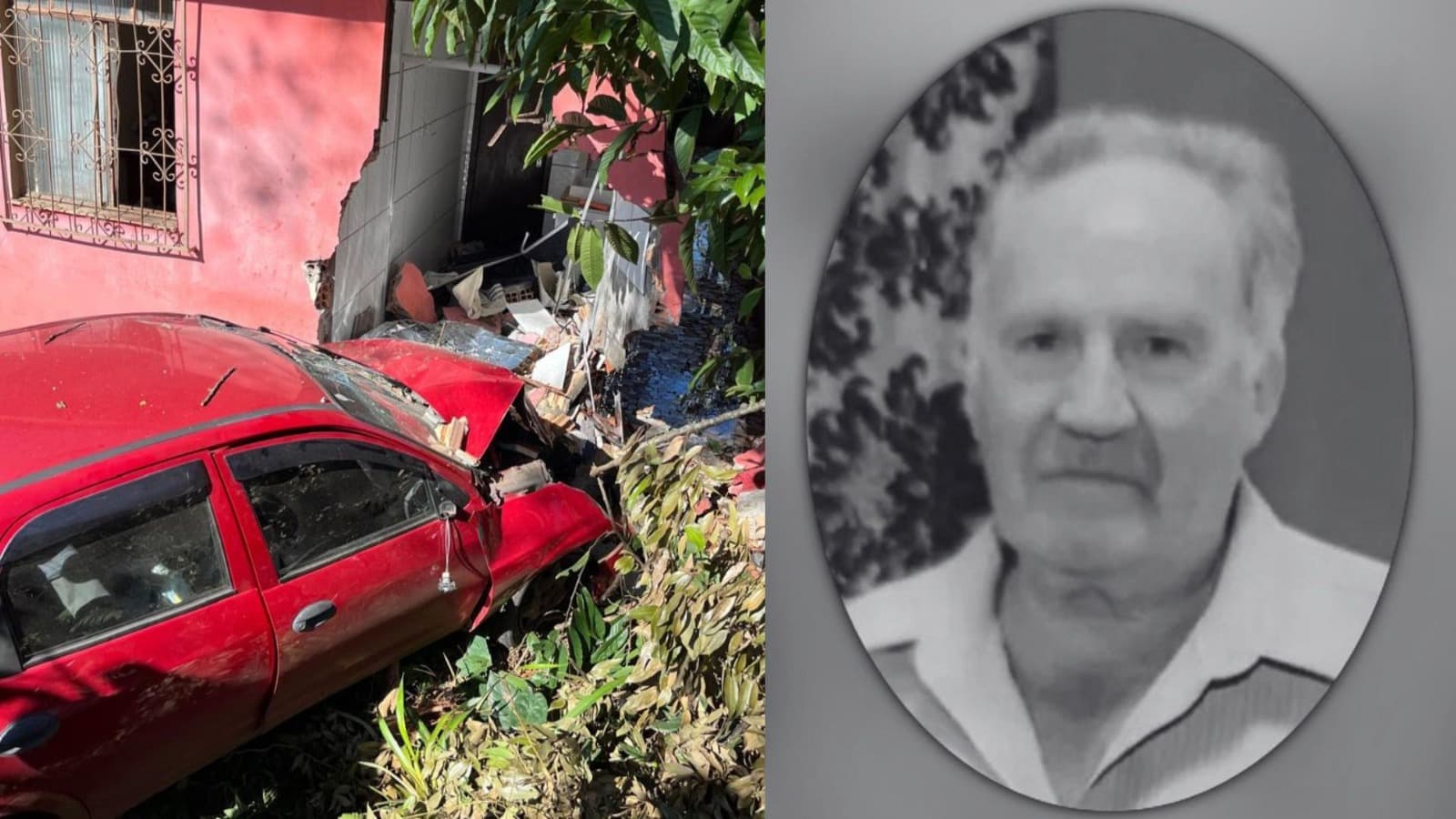 Quem era o idoso morto após carro atingir residência no Oeste de SC