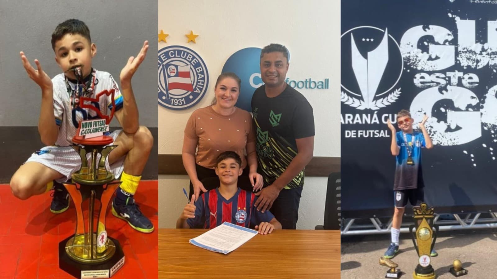 Com 132 gols aos 10 anos, artilheiro de Joinville assina com gigante do futebol brasileiro