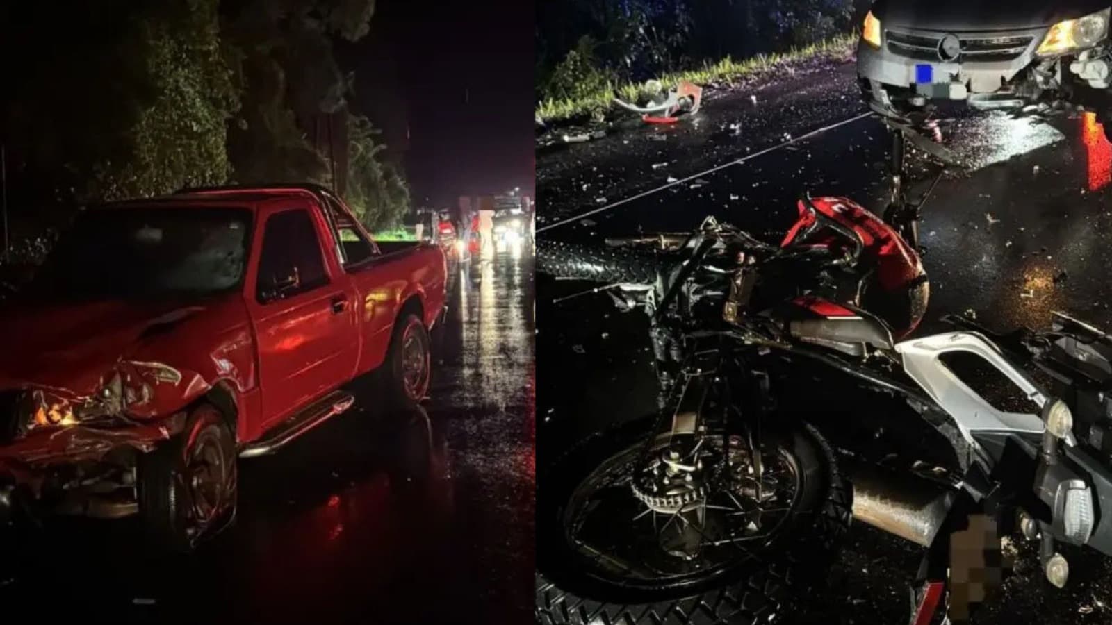 “Impacto fatal”: motociclista morre após colisão com caminhonete e carro em SC