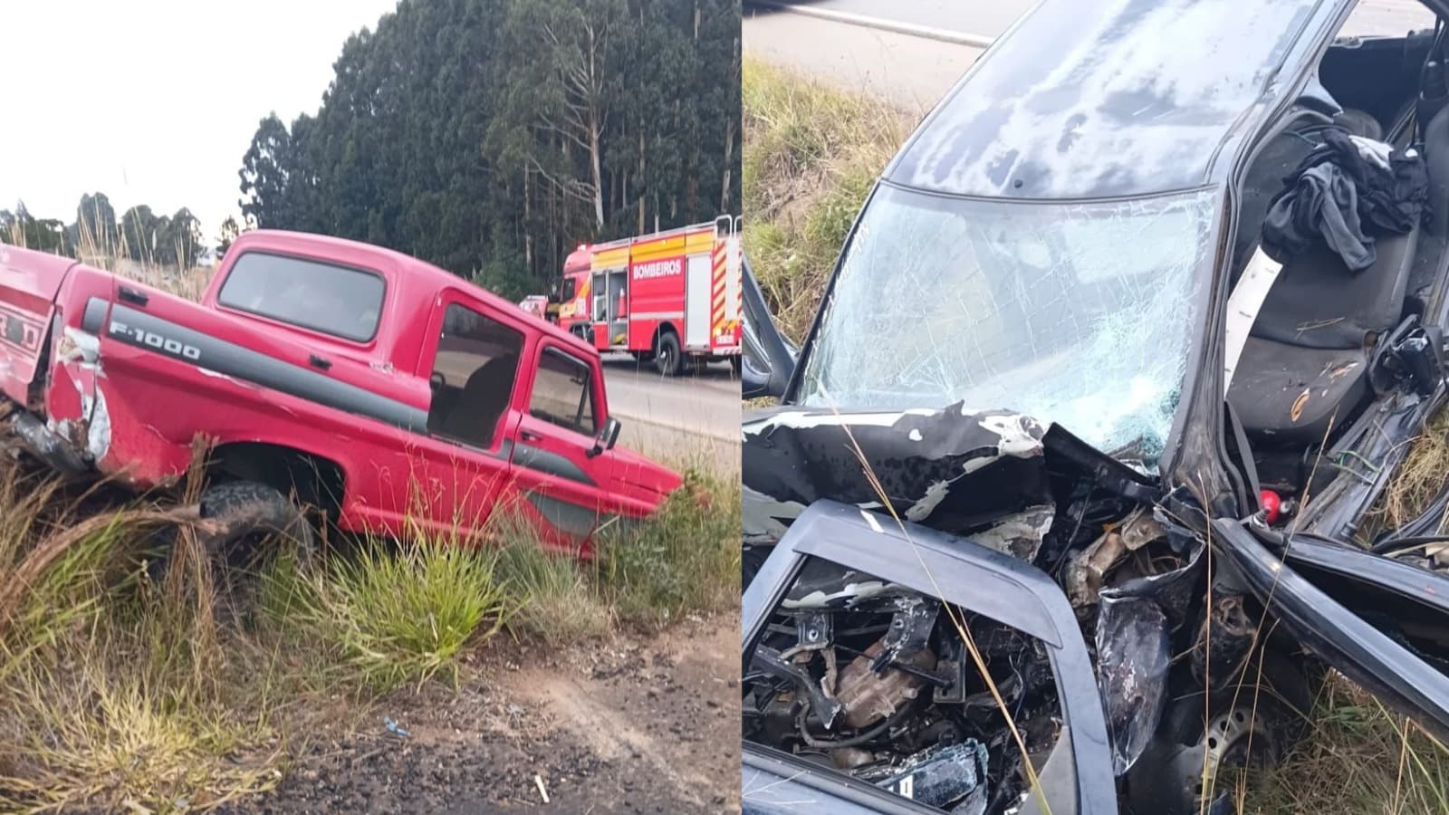 Jovem é resgatado após ficar preso às ferragens em grave acidente no Oeste de SC