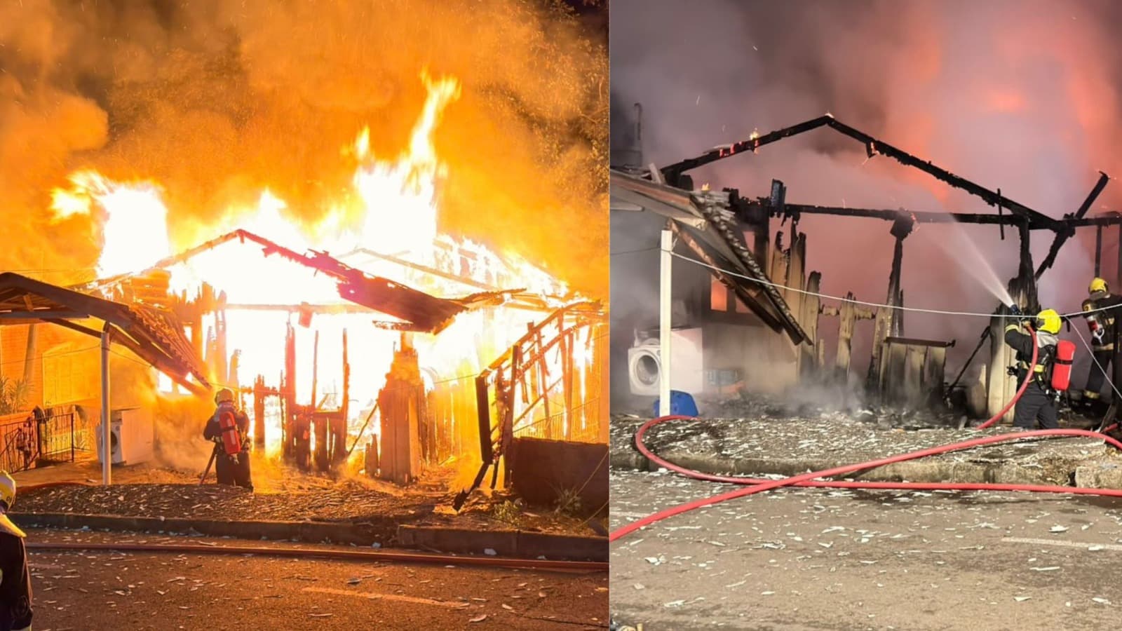 “Perderam tudo”: incêndio deixa família sem casa no Oeste de Santa Catarina