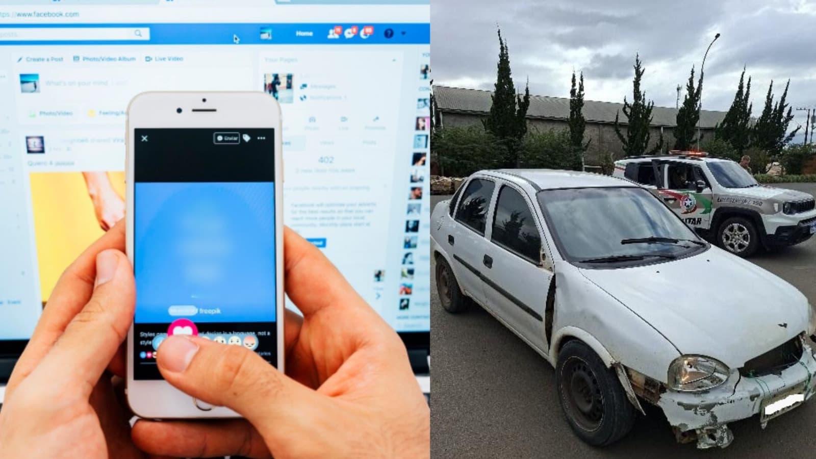 “Sabia que era bruxo”: jovem compra carro por R$ 1,5 mil no Facebook e acaba preso em SC
