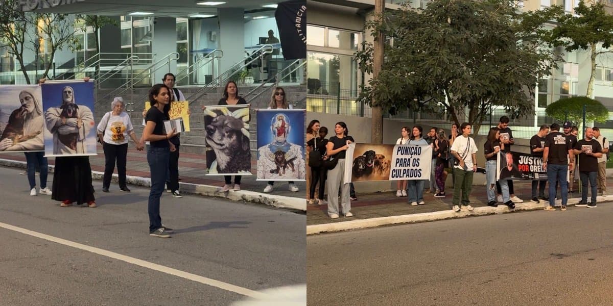 Manifestantes pedem federalização e CPI do Caso Orelha em Florianópolis