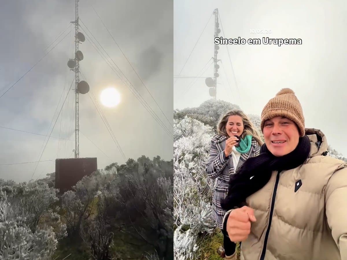 “Isso é Santa Catarina”: Serra Catarinense registra neve pela primeira vez em 2026