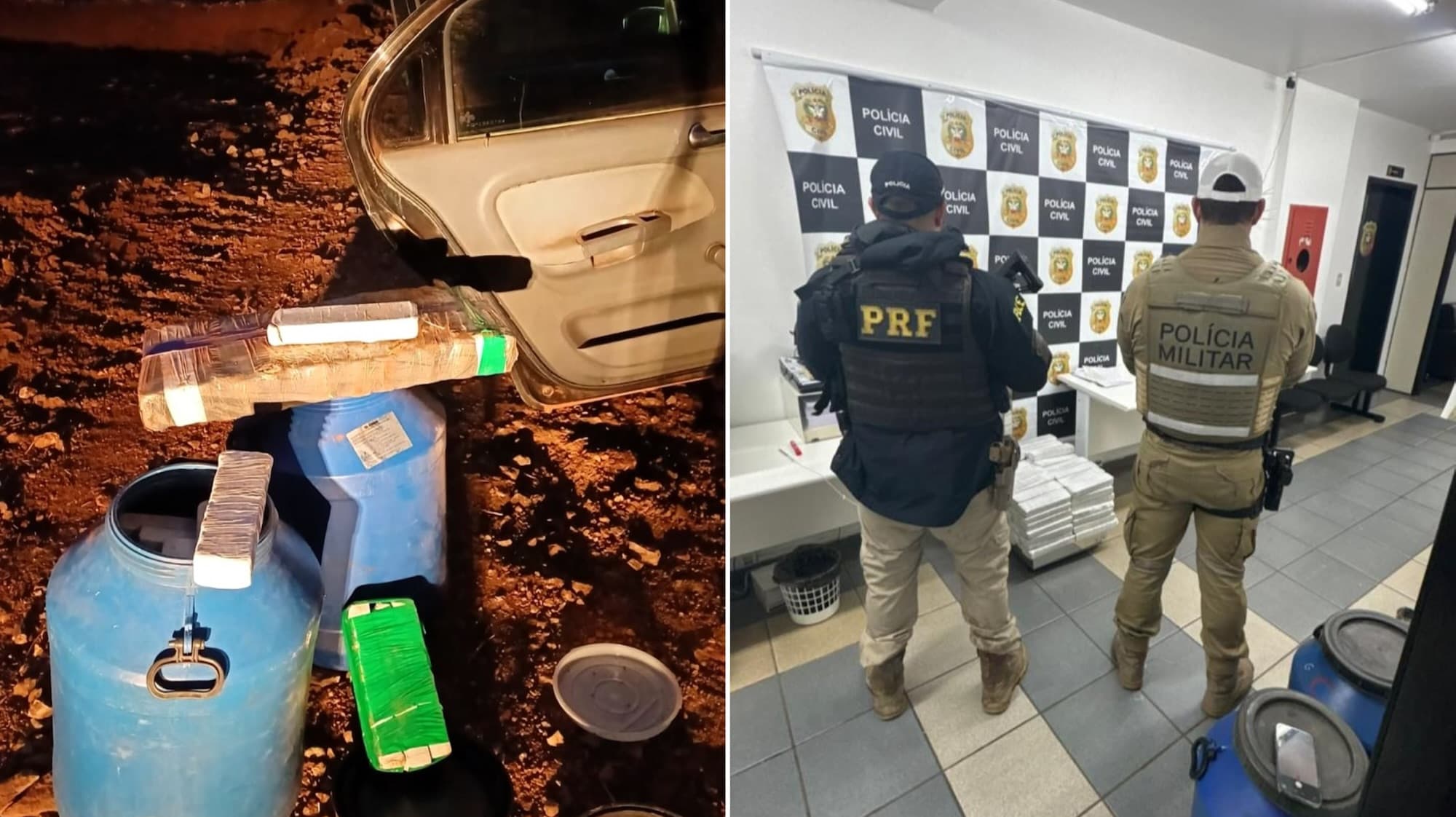 PRF apreende quase 430 quilos de maconha em menos de 24 horas no Oeste de SC