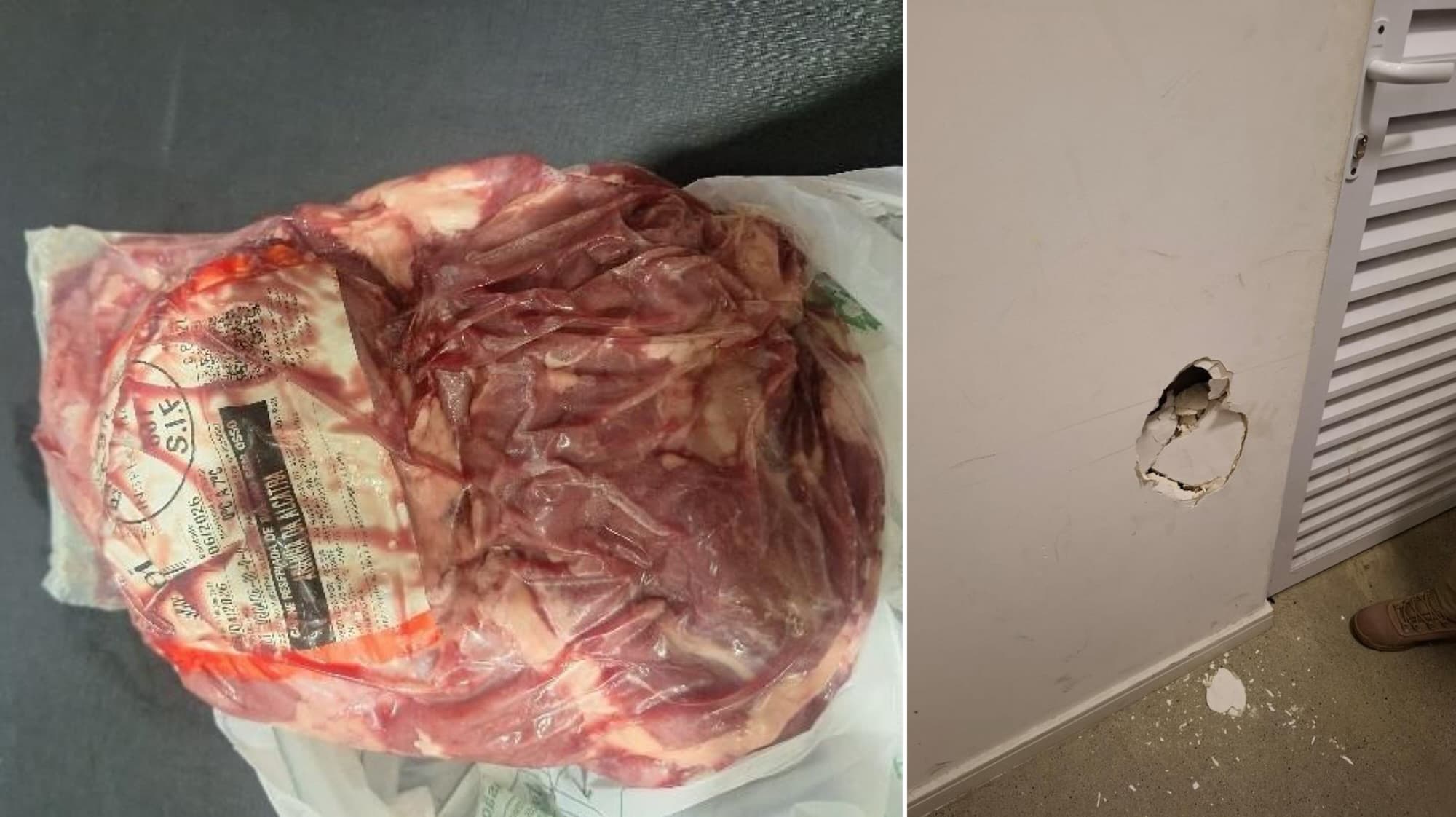 Homem agride vigilante durante roubo em supermercado de Joinville