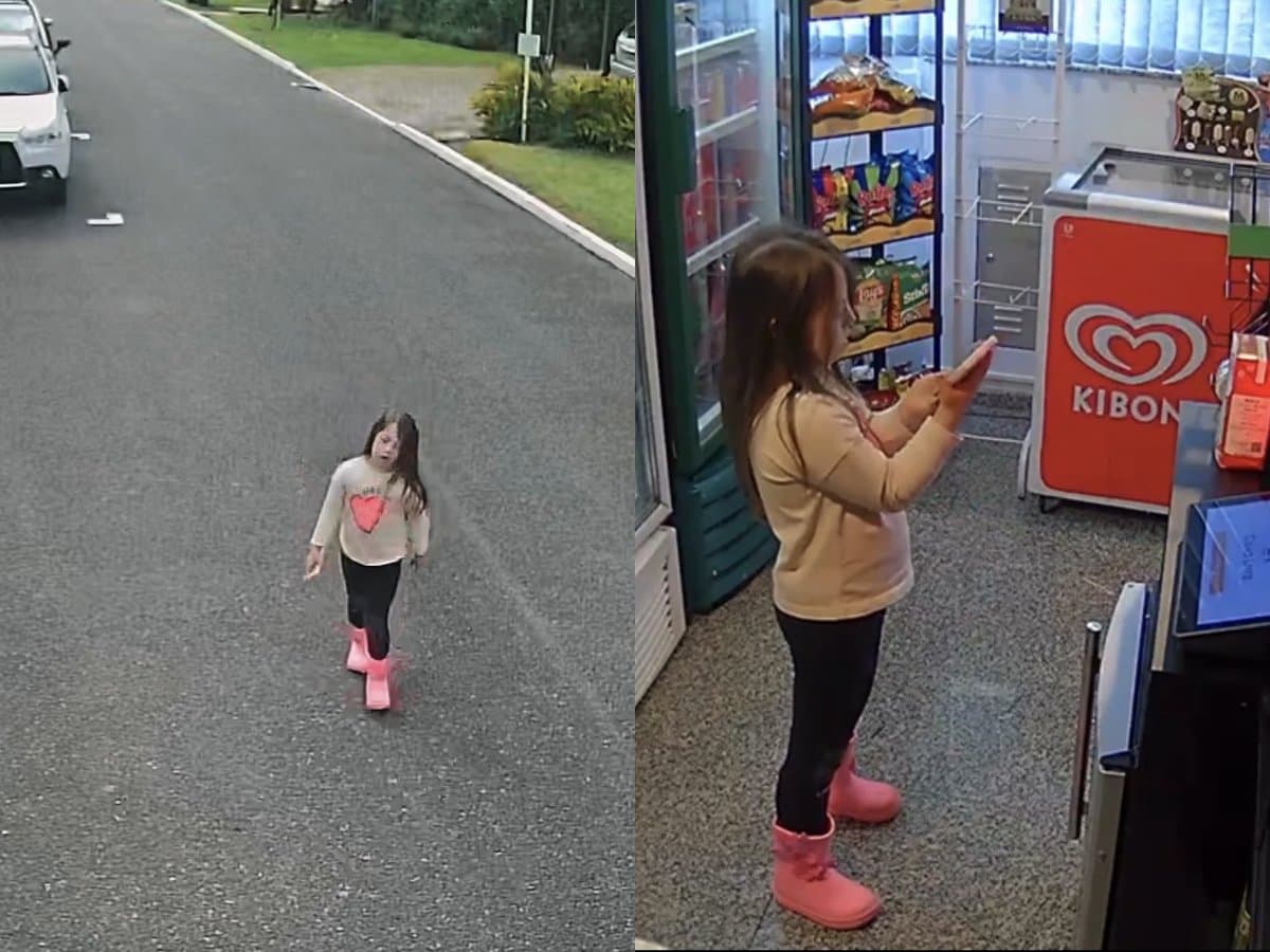 Pais se emocionam ao ver filha com Síndrome de Down ir sozinha ao mercadinho em Florianópolis