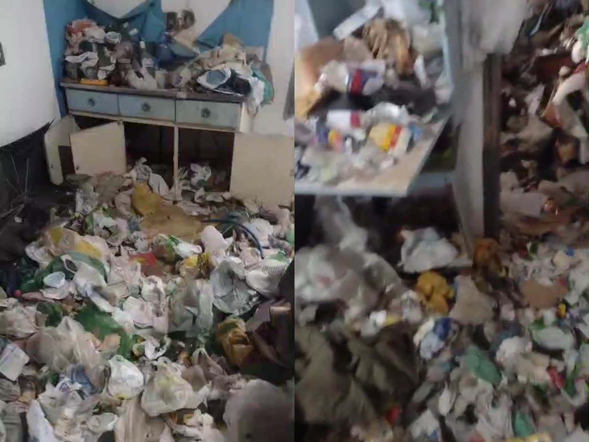 Vizinhos encontram idoso caído e descobrem casa com décadas de lixo acumulado em SC: “ele é sozinho”