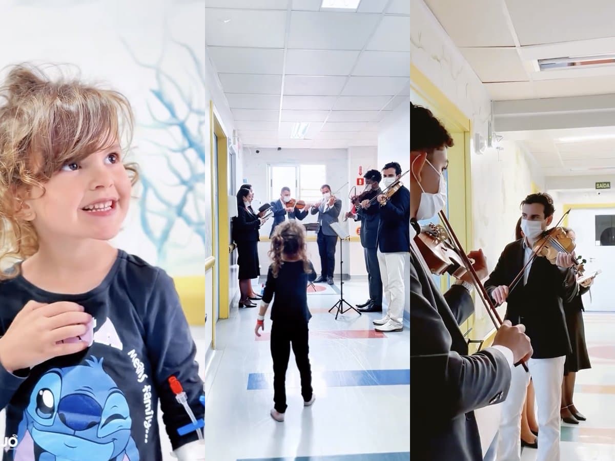 “Mexe com a alma”: orquestra leva louvores a crianças internadas em hospital infantil de Itajaí