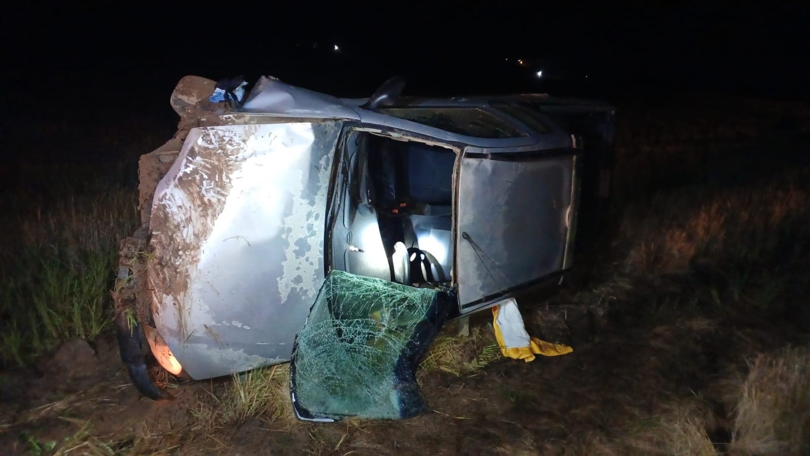 Homem morre atropelado e veículo sai da pista em Taió