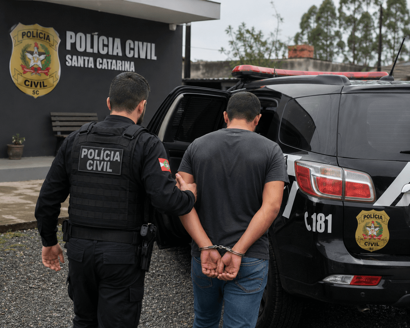 Estuprador de Roraima é preso escondido em SC