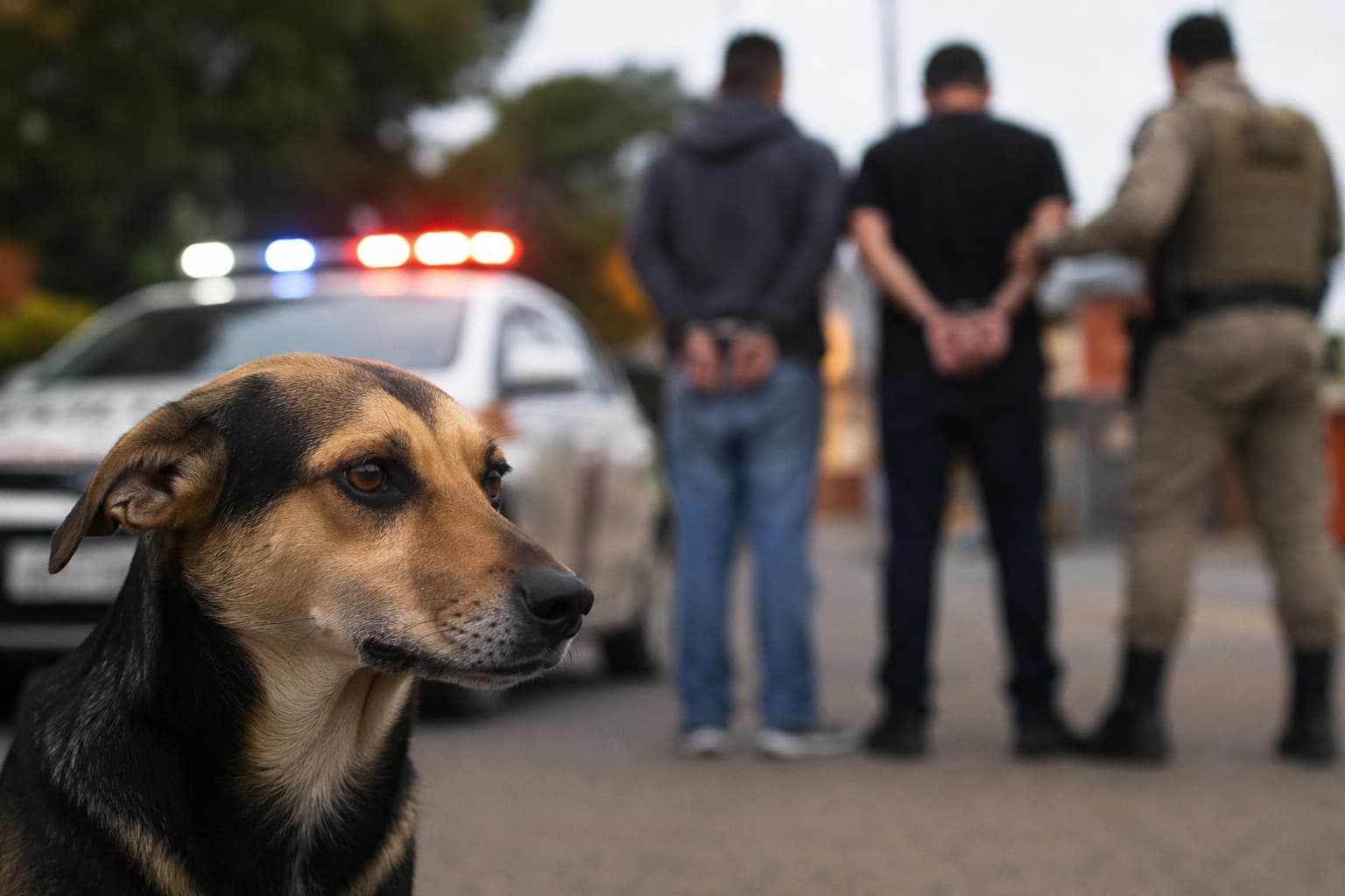 Denúncia de maus-tratos a cachorro termina com pai e filho na delegacia no Oeste de SC