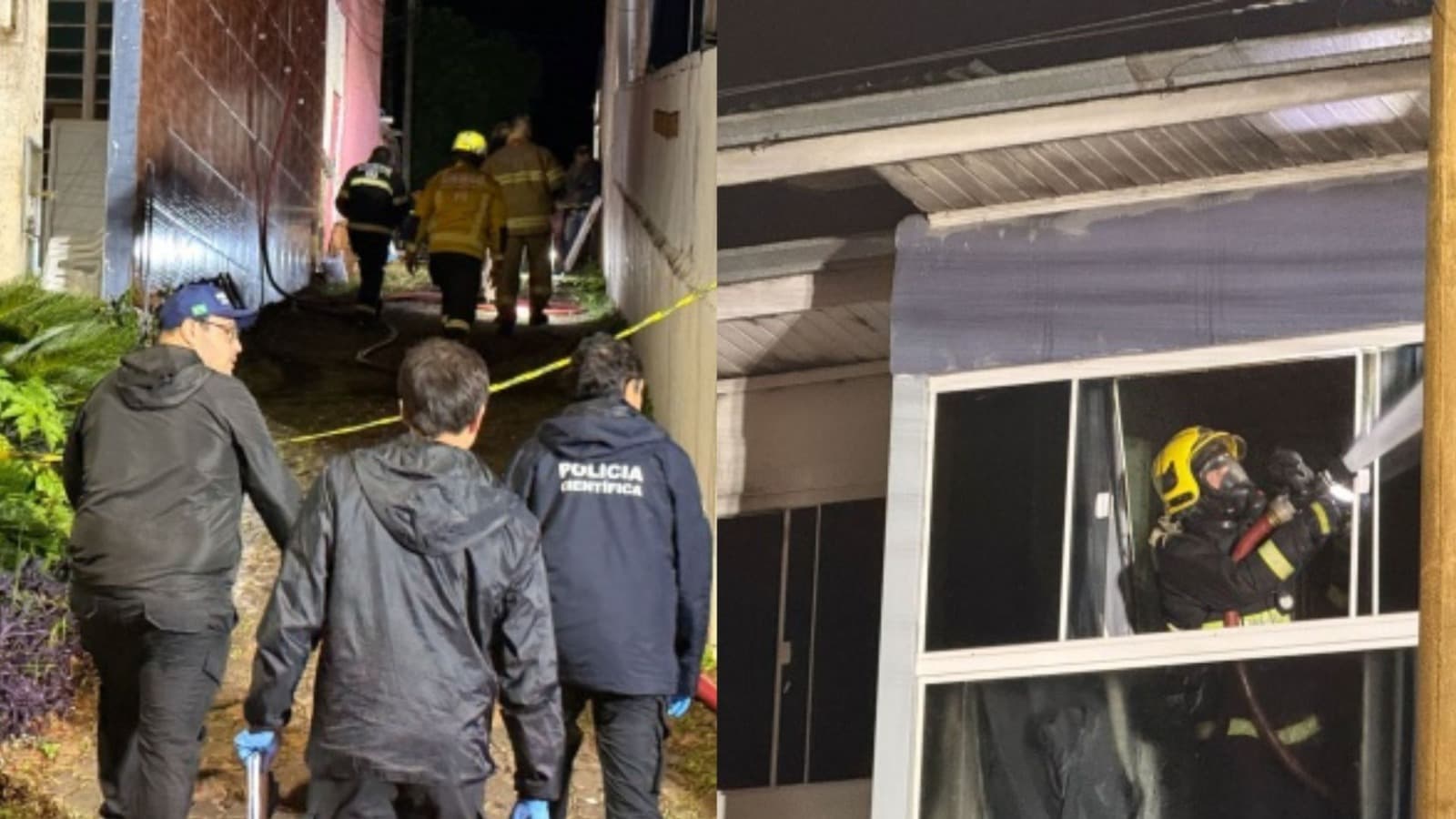 Bombeiros avistam fumaça do próprio quartel e encontram corpo carbonizado em pensão de SC
