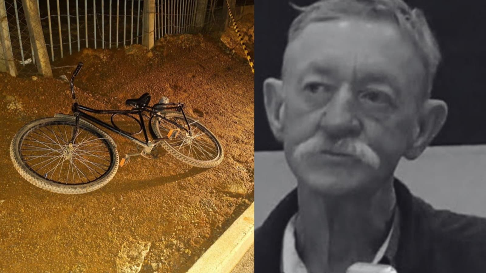 Ciclista de 67 anos conhecido como “Bigode” morre após batida com carro em SC; motorista fugiu do local