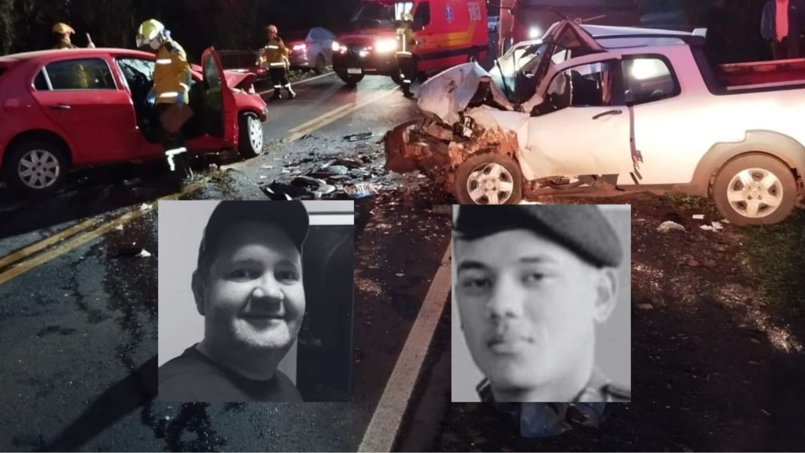 Pai de família e jovem de 24 anos morrem em colisão em rodovia de SC; criança de 11 anos é resgatada com vida