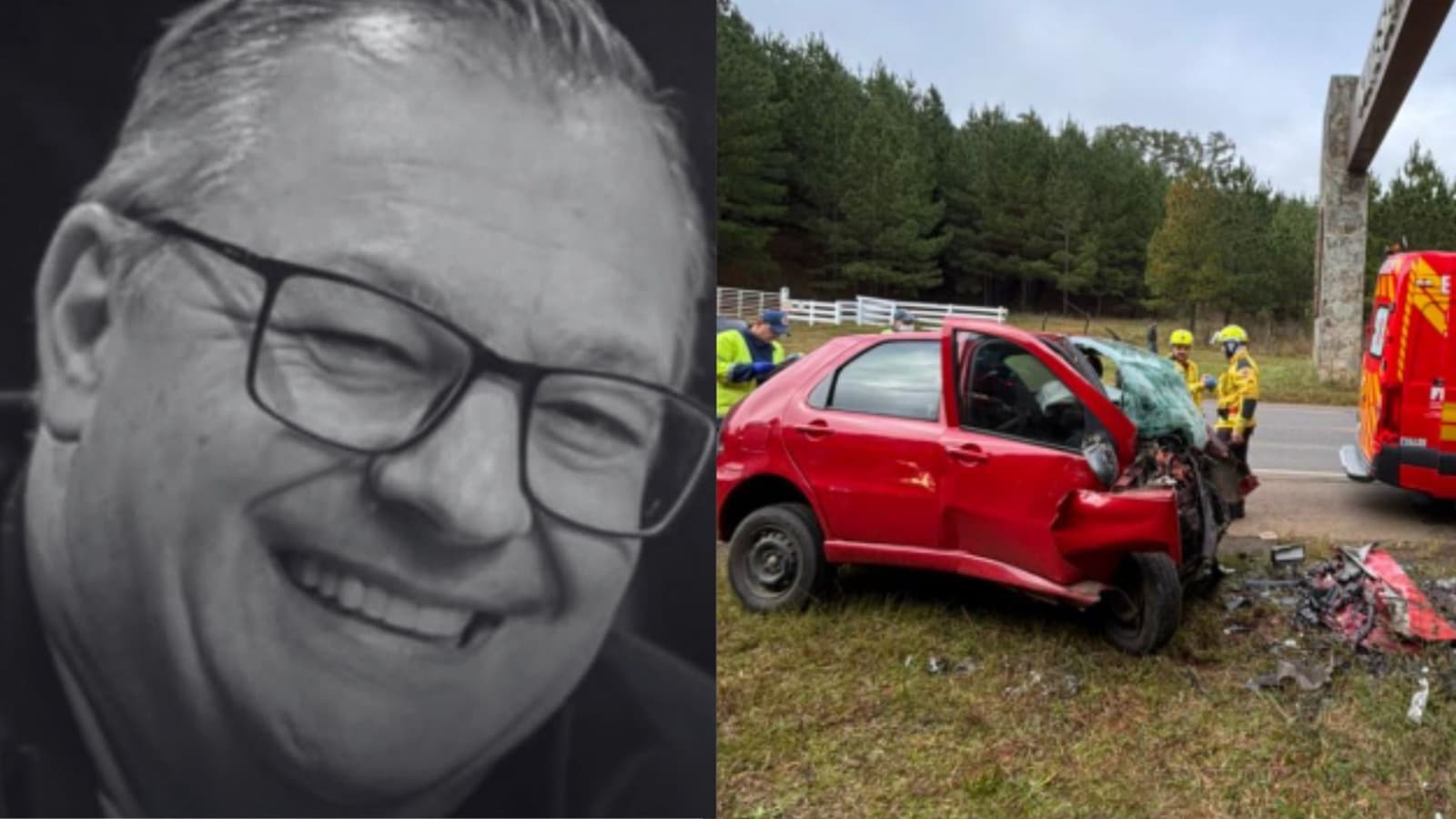 “Vai deixar saudade”: Querido empresário de Lages morre ao colidir carro contra portal da cidade