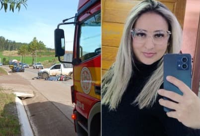 Identificada motociclista de 32 anos morta em acidente com carro no Oeste de SC