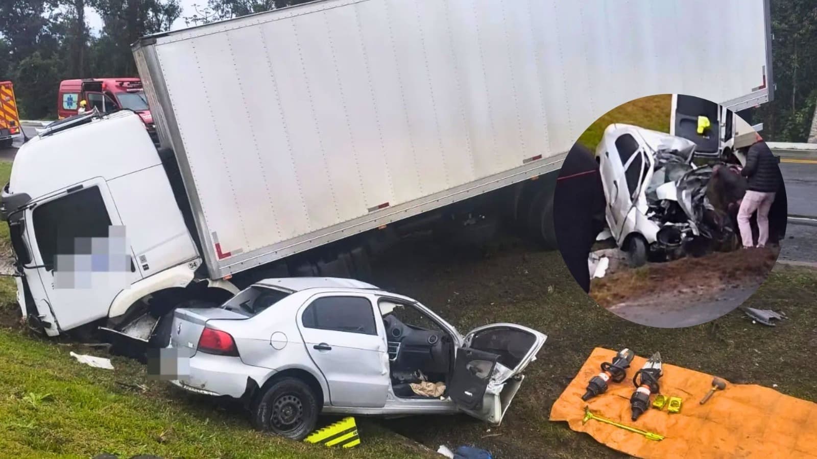 Mancha de óleo na pista pode ter causado colisão frontal que matou motorista na BR-470 em SC