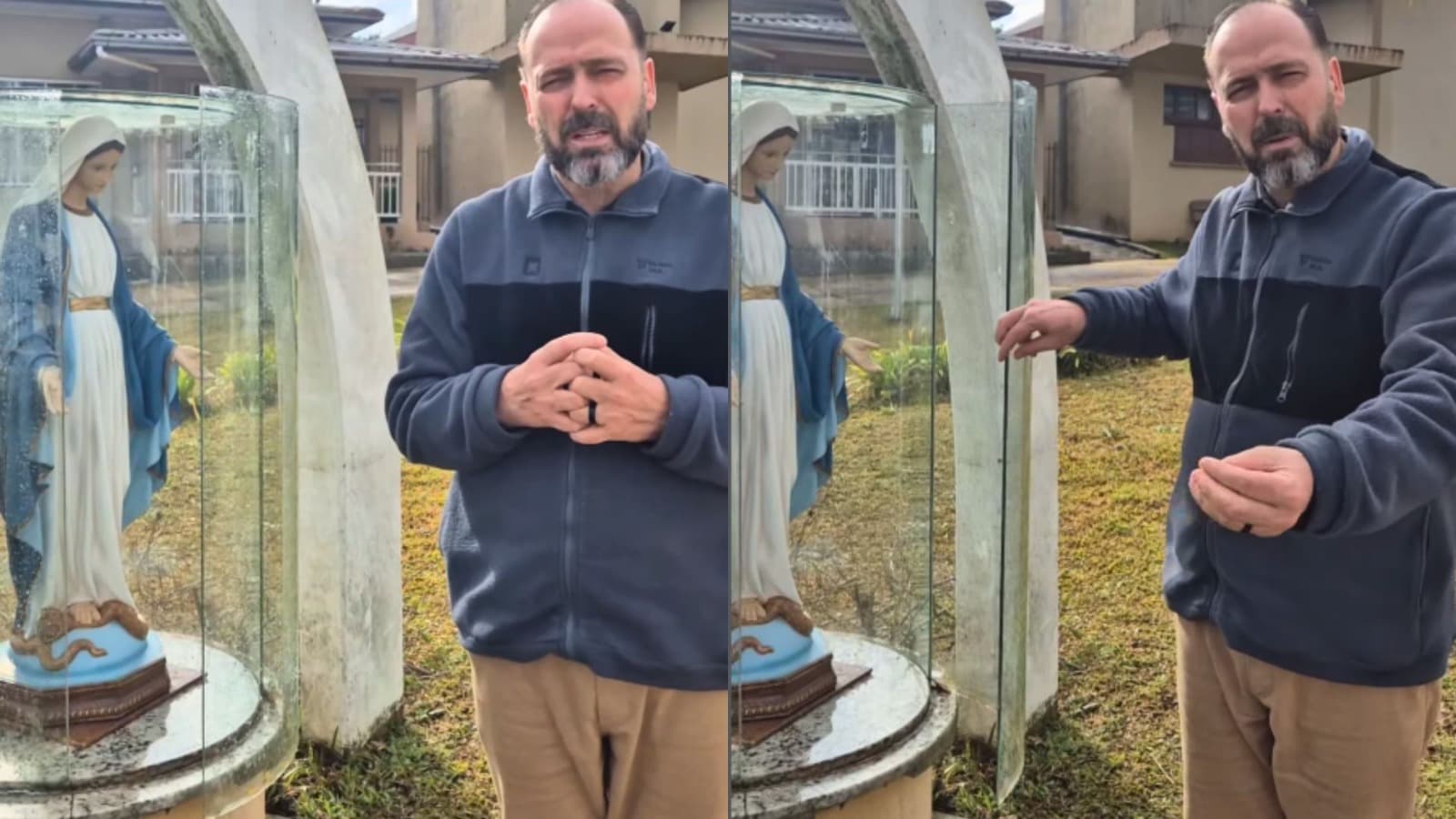 “Abriram para pegar o dinheiro”, diz padre após urna de santa ser violada em SC