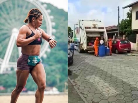 Da rejeição à superação: entregue pela mãe aos 11, hoje ela vence corrida treinando atrás do caminhão de lixo em Itajaí