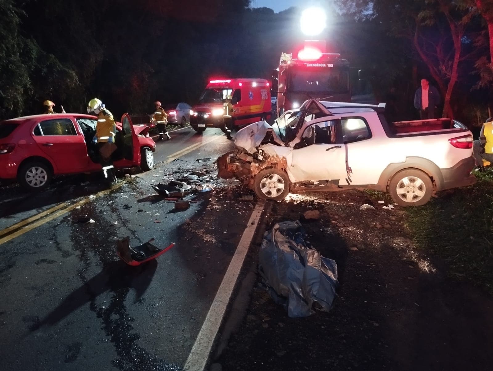 Jovem de 24 anos morre em colisão frontal na SC-160 