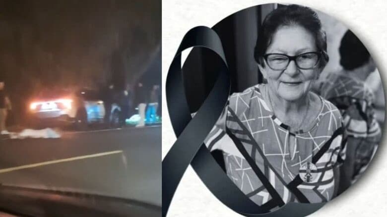 Idosa morre ao ser atingida por carro enquanto atravessava SC-108 de bicicleta