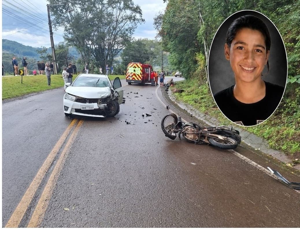 Mulher de 18 anos morta em acidente na SC-154 é homenageada pelos Bombeiros Voluntários