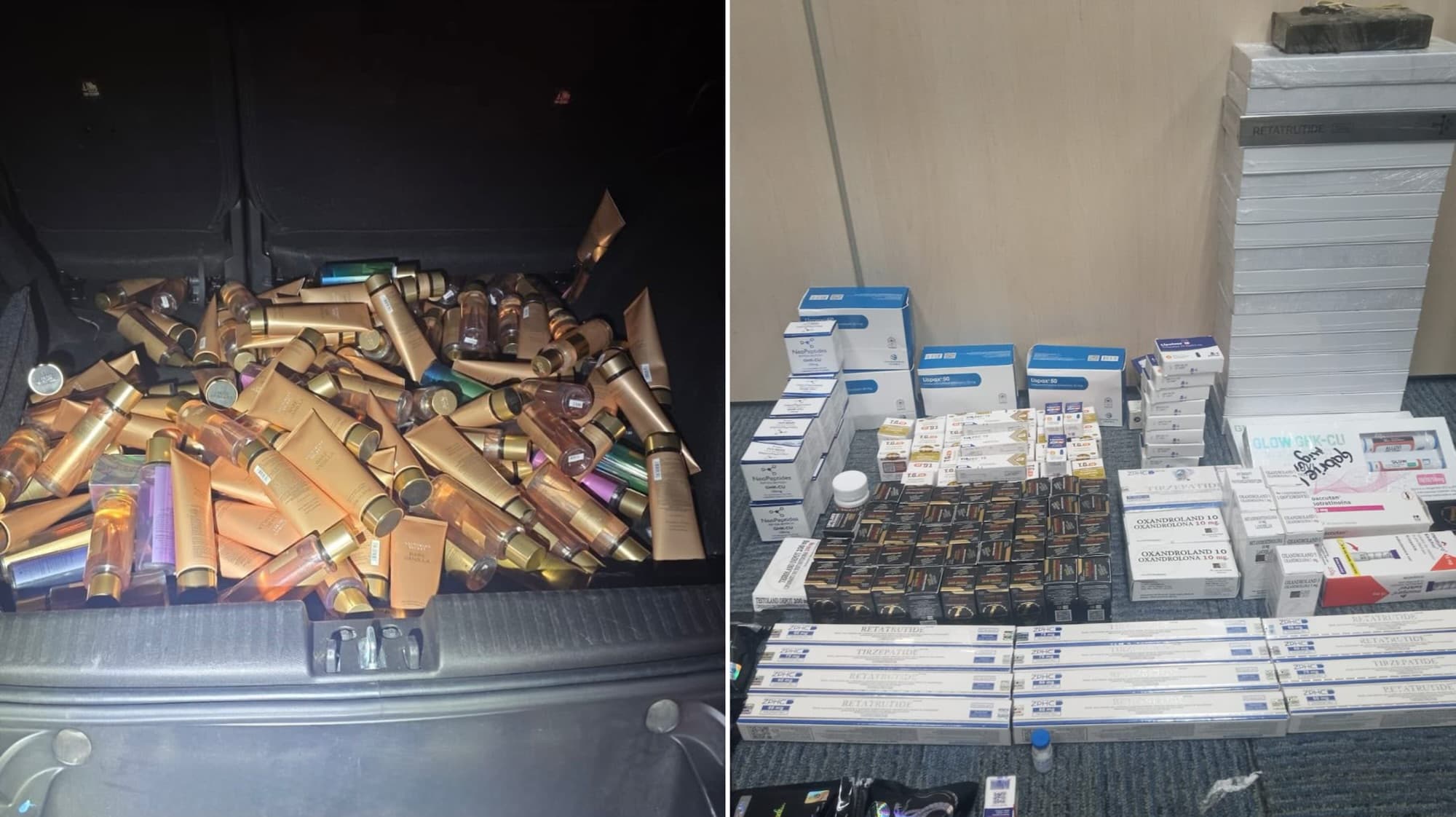 Carga com anabolizantes, cigarros eletrônicos e perfumes do Paraguai é apreendida em Itapema
