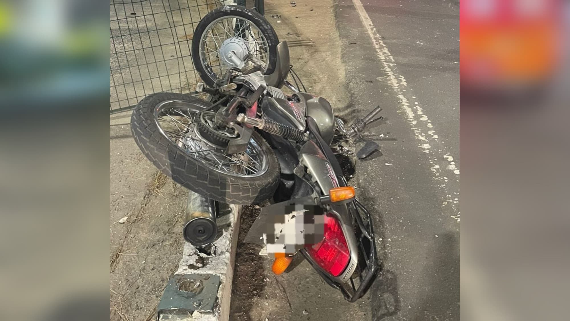 Motociclista sofre fratura exposta após perder controle da moto em Criciúma