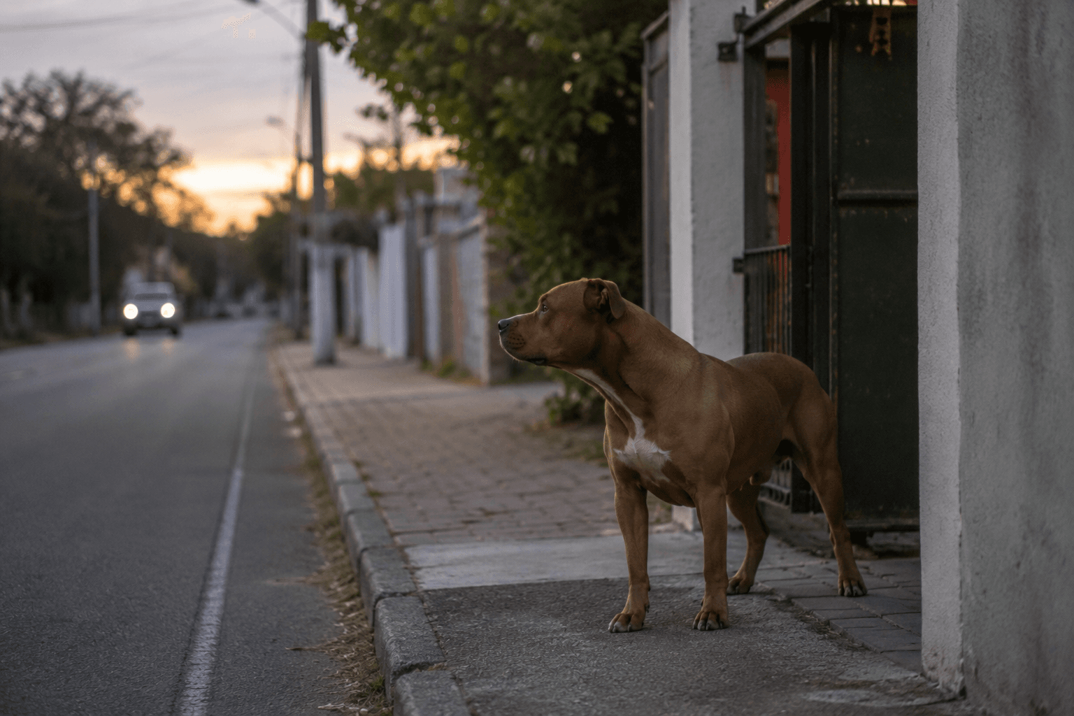 Vizinho usa facão para conter pitbull após ataque contra outro cachorro em SC