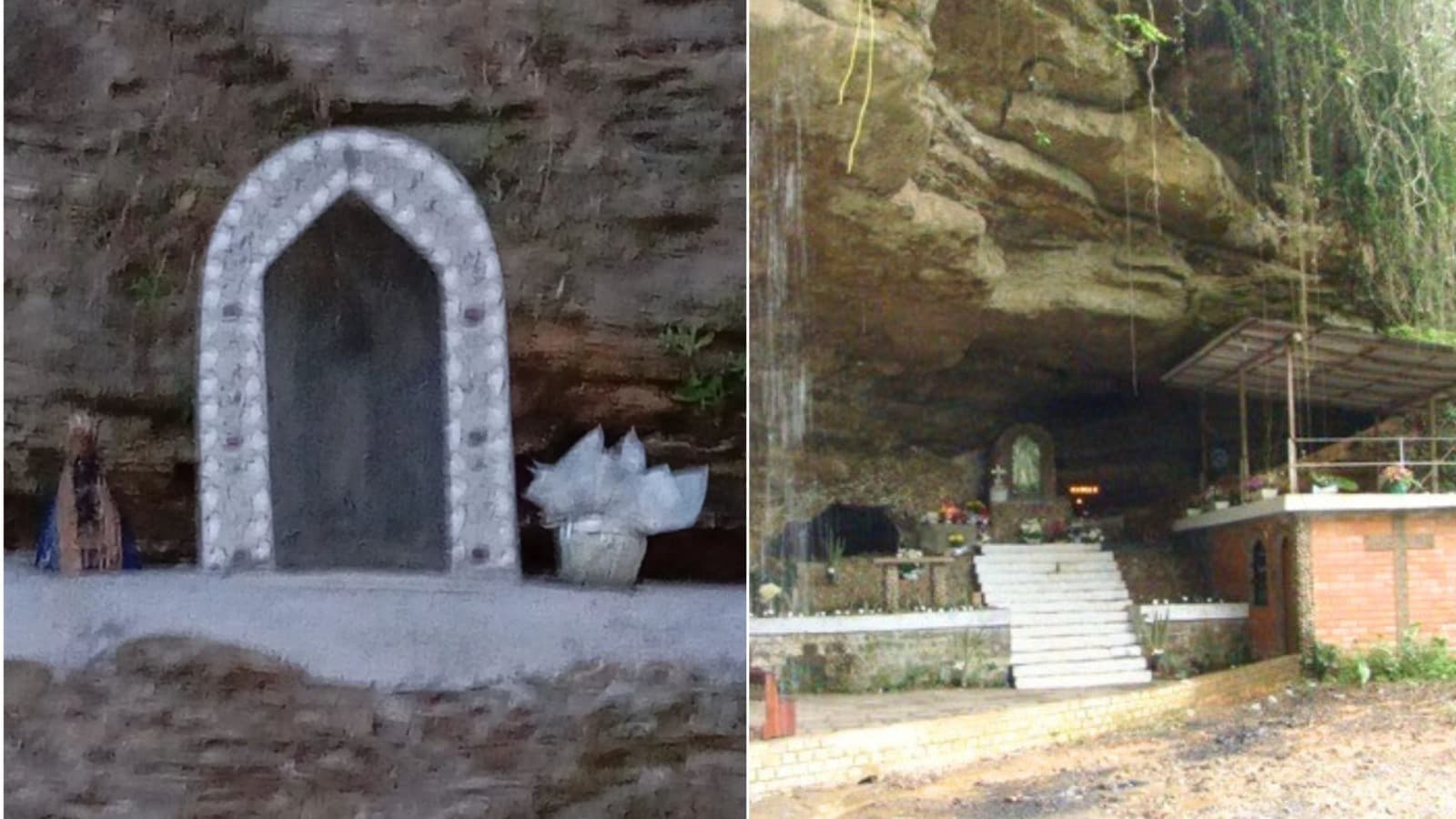 Devoção interrompida: imagem de Nossa Senhora Aparecida some de gruta e mobiliza fiéis em SC
