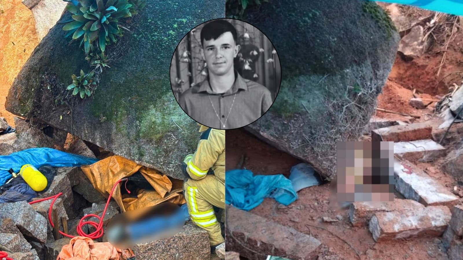 Adolescente de 16 anos morre esmagado por rocha em pedreira no Sul de SC; resgate durou 3 horas