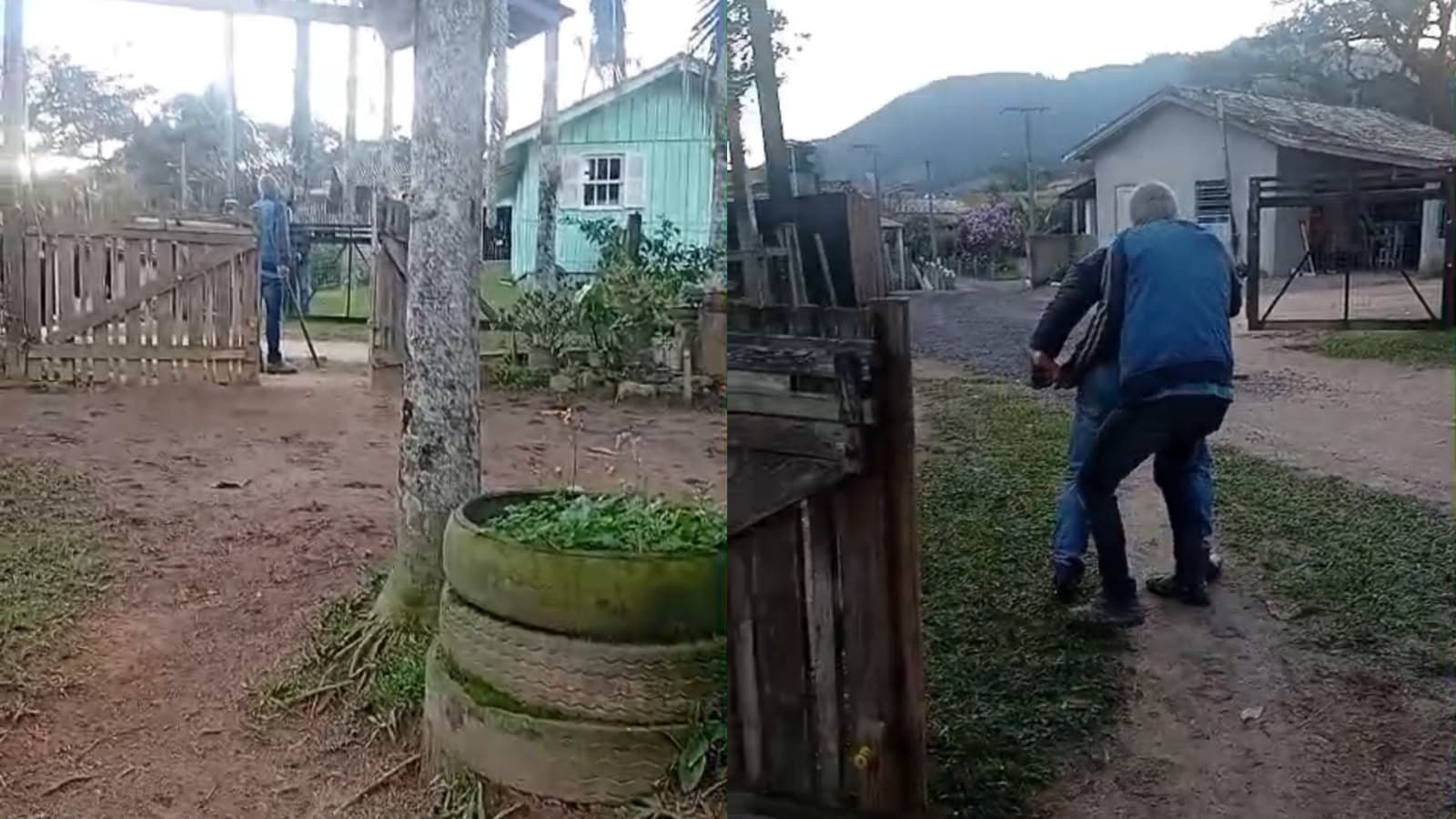 “Tô na beira da morte, mas eu vou te matar”: briga entre idosos termina em socos em SC