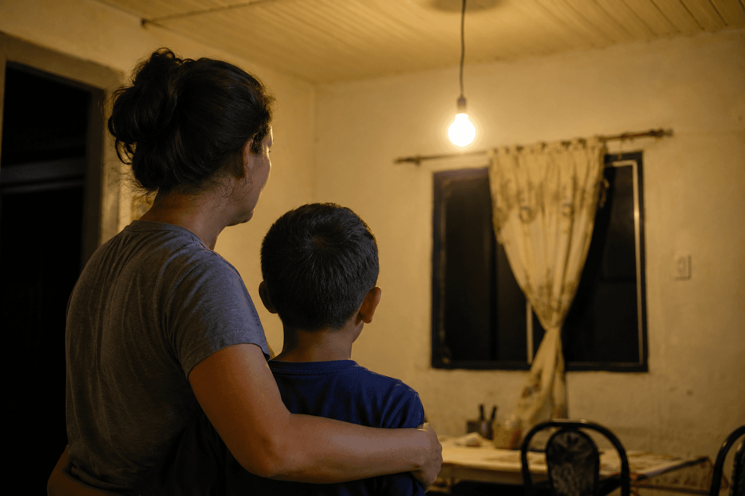 Mãe e filho com autismo voltam a ter energia elétrica após cinco anos vivendo no escuro em SC