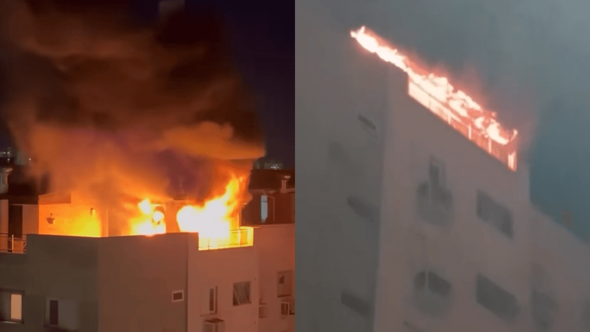 AGORA: Incêndio na cobertura de edifício residencial força evacuação e assusta moradores em Criciúma