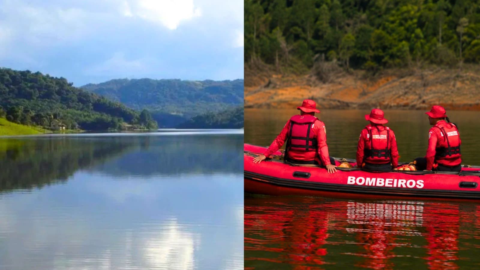 Bombeiros resgatam corpo de homem a 5 metros de profundidade após queda de barco em barragem de SC