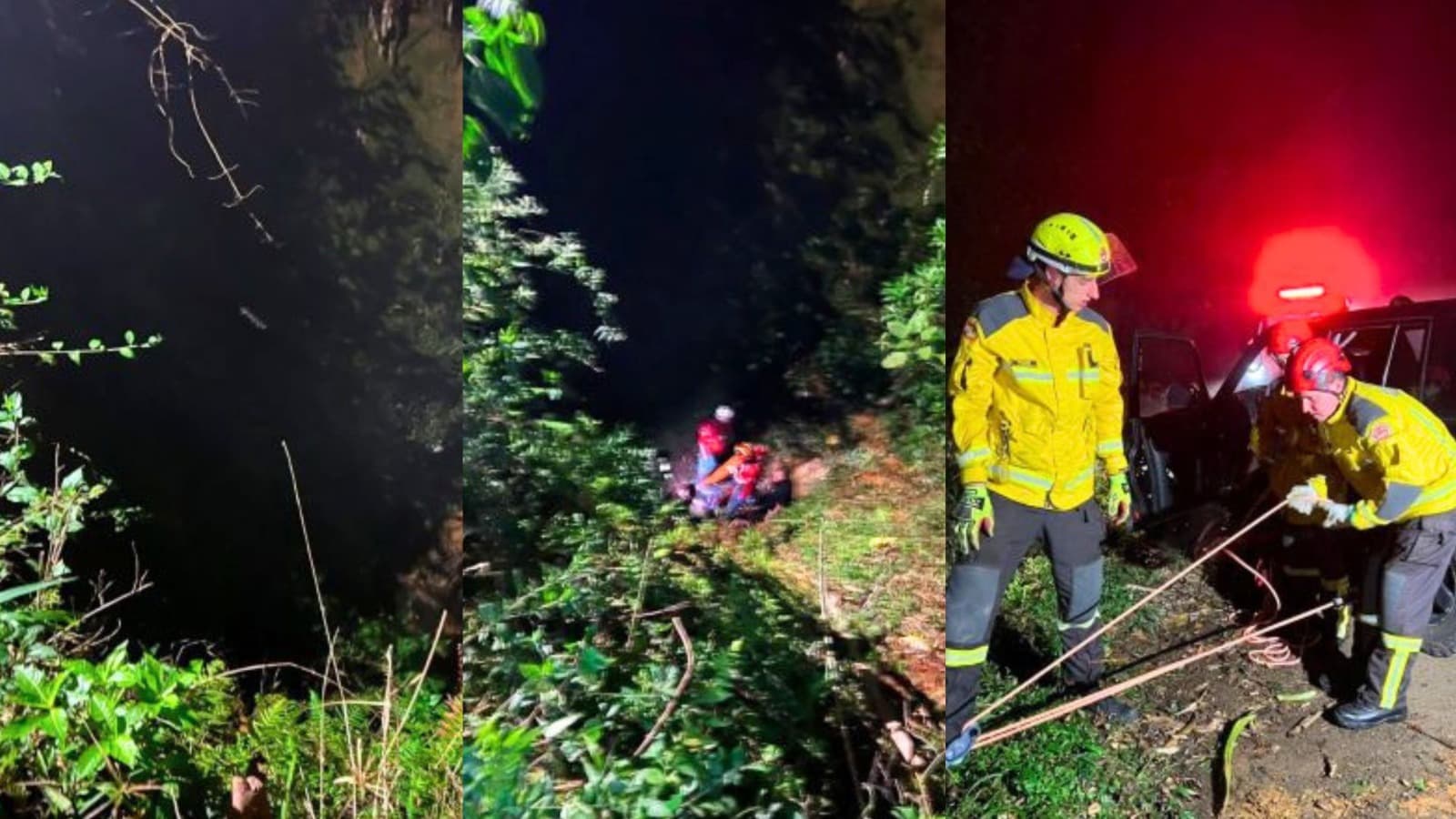 Jovem cai de ribanceira de 15 metros após estrutura de madeira ceder em mirante de São Bento do Sul