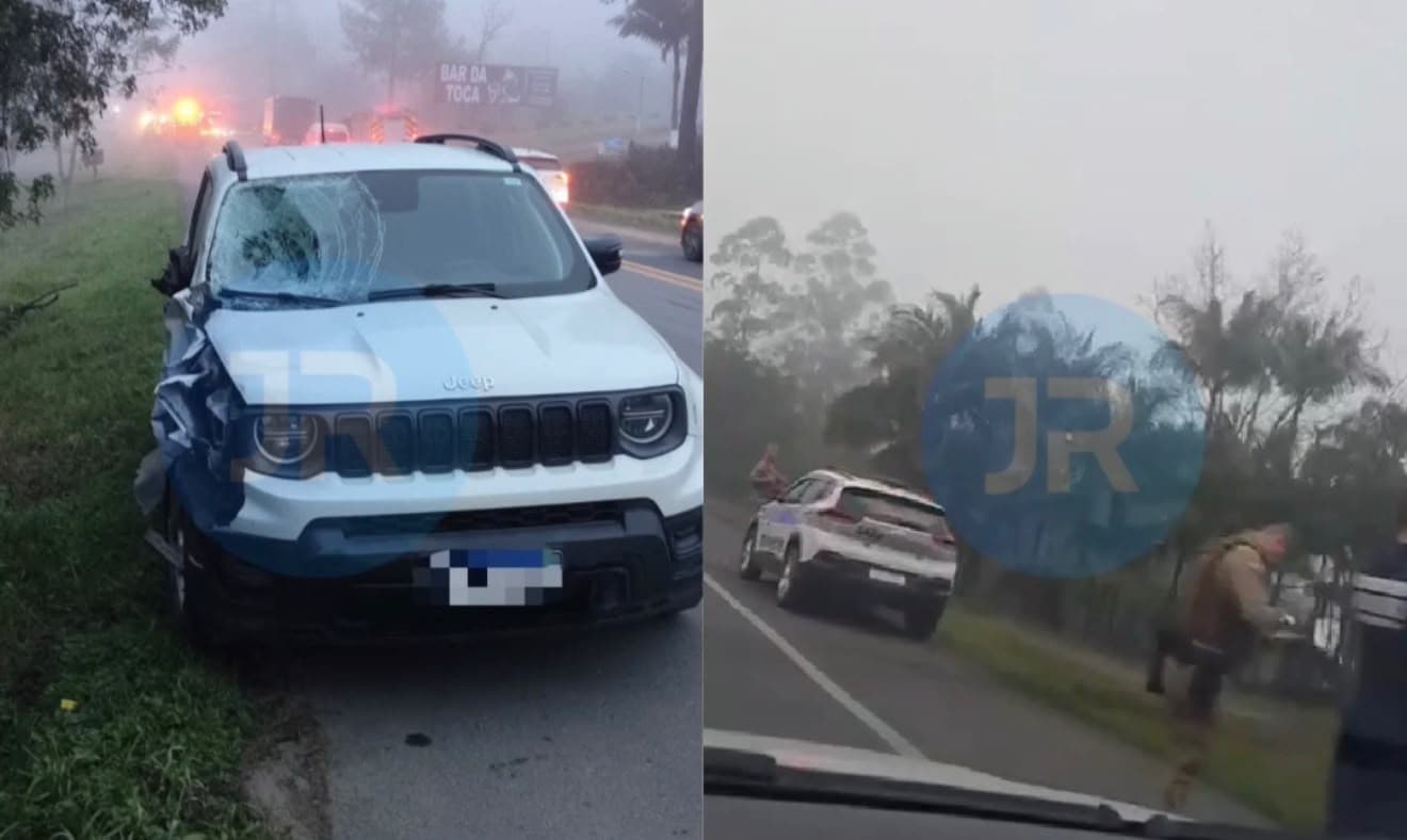 Mãe fica em estado de choque ao ver filhos de 7 e 14 anos morrerem atropelados em SC