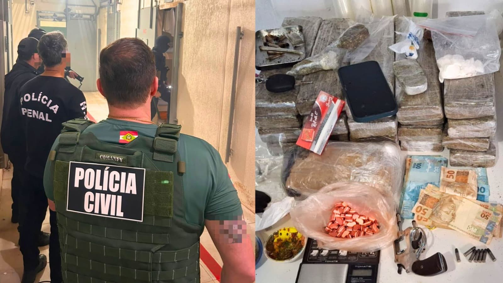 A casa caiu: megaoperação do GAECO cerca facção e manda 12 para a cadeia na Grande Florianópolis