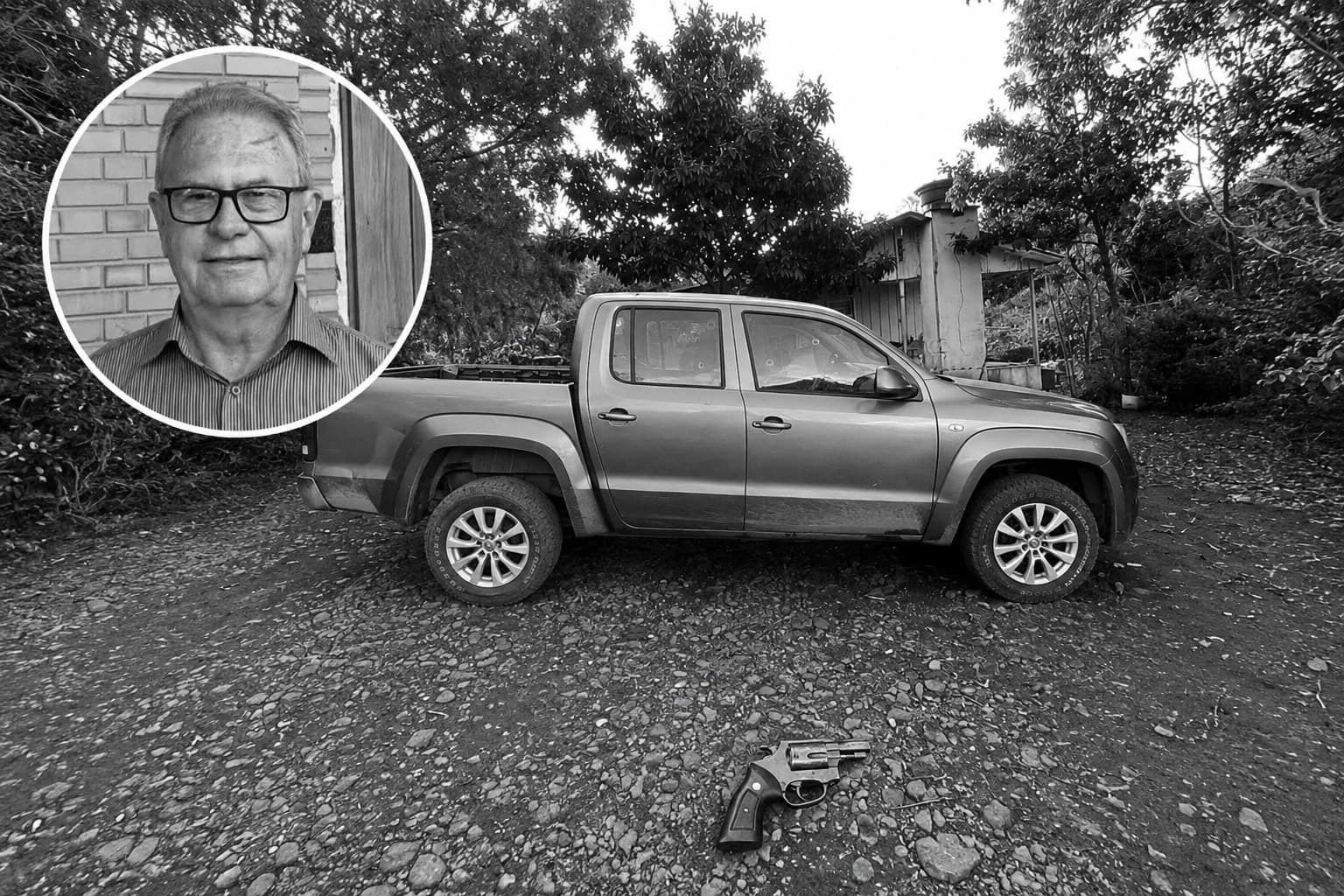 Idoso de 74 anos alega ter levado tiro na mão antes de tomar arma e matar cobrador de dívida no interior de SC