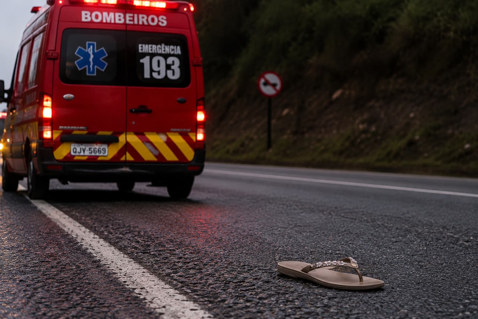 Idosa fica inconsciente e em estado crítico após ser atropelada por caminhão na BR-470, no Alto Vale