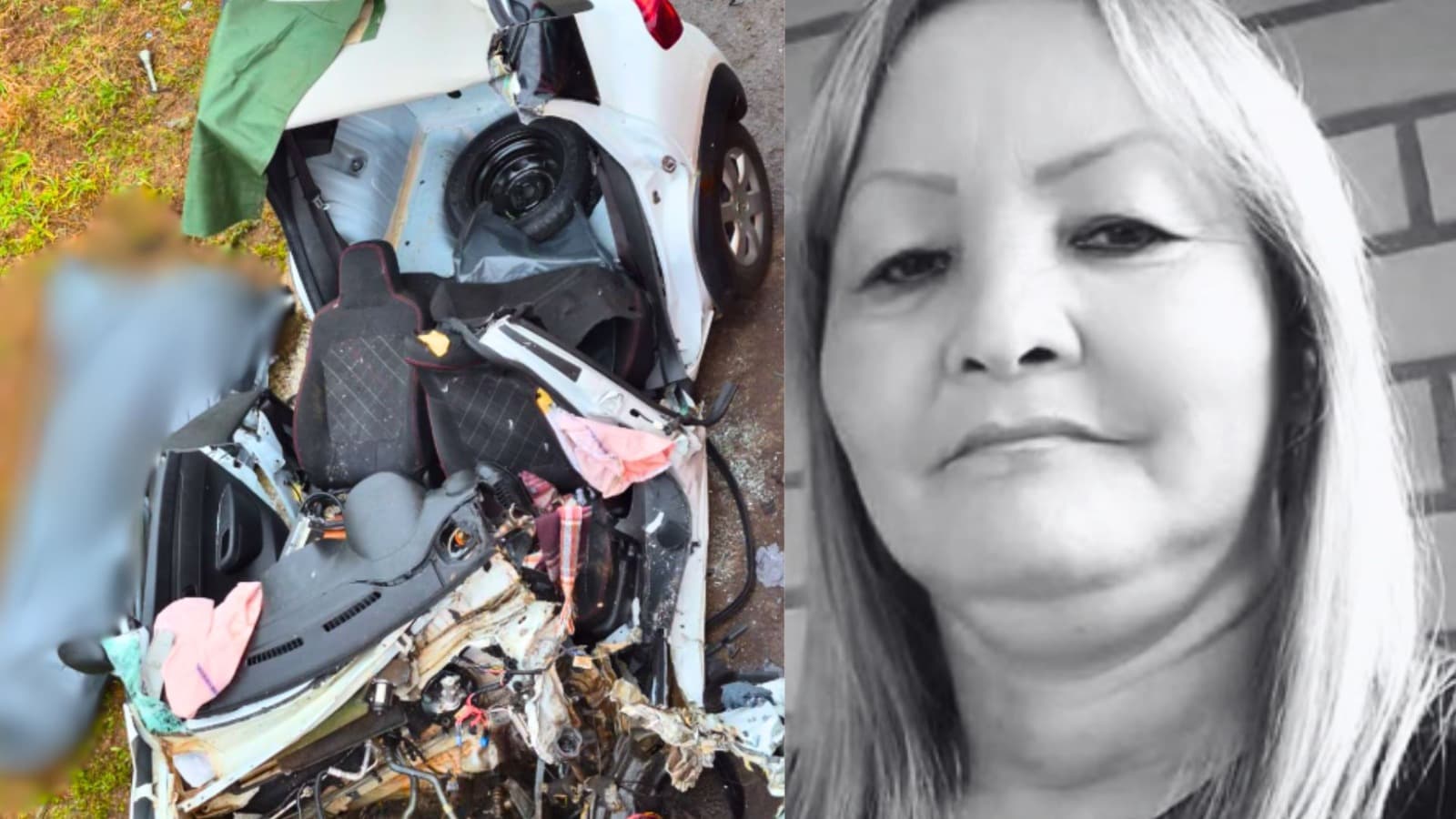 Motorista de 63 anos morre em grave acidente, após Kwid ficar irreconhecível em colisão frontal com caminhão em SC